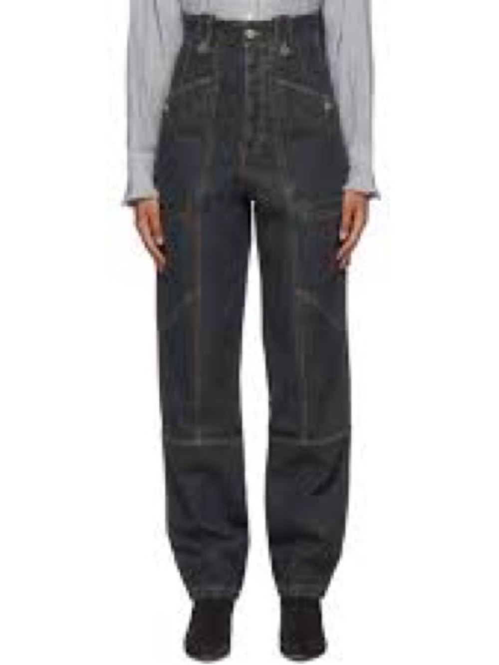 ISABEL MARANT ÉTOILE
Neko High-Rise Cargo Trouser Jeans Gray FR 40 US 8